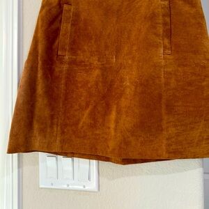 Kut Brown Suede Leather Skirt- size 8